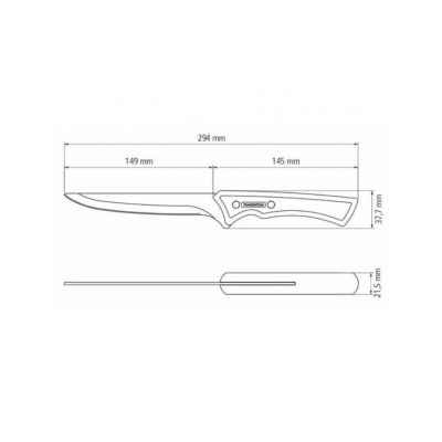 Nôž na vykosťovanie Tramontina Black FSC 15 cm